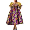 Vestido de algodão estilo étnico africano com estampa batik vestido de gala vestido longo vestido de peça única de comércio exterior fornecimento transfronteiriço