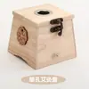 Caixa de moxabustão de madeira maciça, dispositivo de moxabustão portátil, instrumento de fumigação de moxabustão para uso doméstico em todo o corpo, bastão de moxa, caixa de moxabustão portátil
