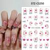 Ano Novo Novos Adesivos de Nail Art Ano Novo Laço da Fortuna Vermelho Festivo Hello Kitty Estrela Cabeça de Maçã Adesivos de Unha