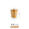 Taza de acero inoxidable 304 estilo coreano taza de té aislada de doble capa taza dorada para tienda de barbacoa taza para bebidas cerveza personalización