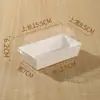 Caja de embalaje para sándwich, caja rectangular para pastel de nieve, caja desechable para pastel de hebras de carne, caja de embalaje para tiramisú
