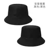 Sombrero de pescador de doble cara de alta calidad para mujer, sombrero de cubo liso para el sol de primavera y verano para estudiantes, sombrero transfronterizo, sombrero de color sólido para protección solar al aire libre