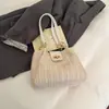 Bolsas Tejidas Primavera y Verano para Mujer 2026 Nuevo Estilo Bolso de Hombro Bolso Tote Gran Capacidad Bolso de Paja Vacaciones en la Playa Casual