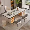 Conjunto de Mesa de Chá e Cadeiras em Pedra Sinterizada Uma Mesa Cinco Cadeiras Mesa de Café Sala de Estar Uso Doméstico 2026 Novo Conjunto de Chá de Alta Qualidade Mesa de Chá Conjunto Completo