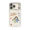 Pulseira Menina Nota Perfeita, compatível com capa de celular Apple 18pm, iPhone 16, design fofo de desenho animado, protetor de lente de câmera 17, cobertura total 15