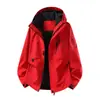 Chaqueta Térmica de Forro Polar Desmontable 3 en 1 de Grafeno, Abrigo de Dos Piezas Cortavientos e Impermeable para Trabajo al Aire Libre, Personalizable