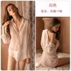 Guiruo lingerie sexy sexy perspectiva de malha desejo puro para seduzir camisa solta estilo namorado uniforme feminino 202