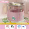 Tina de baño para bebé, plegable, para uso en casa, transparente, interior, para niños, recién nacidos, tina de baño, alberca