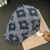 Gorra de Lavado Vintage Estilo Coreano para Mujer, Primavera y Verano, Combinación Perfecta, Para Cabeza Grande, Para Mostrar la Cara, Usada al Revés, Gorra de Béisbol con Visera de Pato