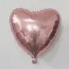 Globo de aluminio monocromático de 18 pulgadas con forma de corazón de amor, decoración para bodas, Día de San Valentín, suministros para tablero de luz, globo con forma de corazón, disposición de la habitación de bodas