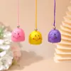 Colorido Fofo Rosto Sorridente Liga de Zinco Sino Sino de Vento Pingente Nó Chinês Pequeno Sino Pingente Acessórios Pingente de Chaveiro