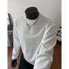 Otoño Nuevo 2025 Camiseta Básica Manga Larga Camiseta Texturizada para Hombre Estilo Old Money Otoño Sudadera Moda Tendencia Ropa para Hombre