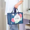 Bolsas de Compras No Tejidas Transfronterizas, Bolsas de Almacenamiento a Prueba de Polvo con Cremallera de Dibujos Animados, Bolsas Tote Plegables Impermeables Laminadas al por Mayor
