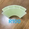 Molde de forro de arco tira de relleno de esquina de cuarto de vuelta línea de acabado de plástico sin pintura para toda la casa instalación rápida