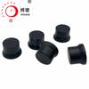 Perilla de aleación de aluminio, toda negra, tapa de chorro de arena, tipo flor, eje 6, diámetro exterior máximo 15, diámetro exterior mínimo 12,5, alto 10,5 mm