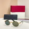 Lentes de Sol de Diseñador de Lujo para Hombres y Mujeres Estrella Moda Retro Ovalados Clásicos Uv400 Nuevos Ct0464S 0464