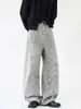 Ropa para Hombre Fengshe / Novedad de Primavera Estilo Americano Jeans Guadaña Holgados Retro Modernos Rectos de Pierna Ancha para Hombre