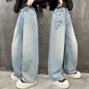 Jeans para Niña 2025 Otoño Nuevos Pantalones para Niña 6-15 Años Niños Medianos y Grandes Jeans Listos Venta al por Mayor Ropa para Niños