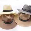 Sombrero de paja casual de ala ancha transpirable para exteriores, sombrero de pesca con protección solar para personas de mediana edad y mayores en verano, sombrero de paja de trabajo para trabajadores migrantes