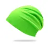 Nuevo Gorro Transfronterizo Color Sólido Holgado Sombrero Transfronterizo Más Vendido Doble Capa Gorro de Tejer Fino Gorro de Postparto Gorro para el Frío Venta al por Mayor