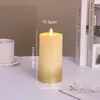 Venta Caliente Transfronteriza Vela Digital Led Muebles para el Hogar Espolvoreada con Polvo Navidad Día de San Valentín Luz de Atmósfera para Escritorio Creativa