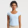 Tops Esportivos para Mulheres, Elástico que Afina a Cintura, Justo, Manga Curta, Secagem Rápida, Respirável, Look Emagrecedor, Regata de Corrida, Camiseta de Yoga Fitness