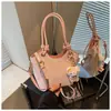 Bolsa de Balde Portátil Estampada Fofa Retrô para Mulheres 2026 Novo Estilo Moda de Alto Padrão Simples Bolsa de Ombro Transversal Tendência