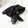 Lenço Xadrez com Bolinhas Vintage de Alta Qualidade Lenço Decorativo para Cabeça Lenço de Seda Novo Estilo Primavera e Verão