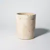 Pote de Cimento para Vela com Logo Gravado Transfronteiriço Mármore Capacidade 420ml Pote Vazio Suporte de Vela Feito à Mão