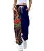 Pantalones casuales de retazos con estampado de animales, estilo europeo y americano, cordón, para mujer, corte holgado, tobillos cónicos, pantalones de chándal, disponibles en Amazon