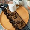 3-12cm renda de nylon preto e branco não elástica acessórios para roupas brinquedos acessórios para casa decoração DIY feita à mão