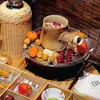 Tetera para Preparar Té para Uso Doméstico, Maceta Cerámica Moderna de Interior para Preparar Té, Tetera Individual para Té de Leche Tostado Yunnan, Tetera con Asa Lateral No Caliente