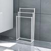 Estante para Toallas, Vertical, Sin Taladro, Estante Metálico para Bañera, Estante para Toallas de Baño, Estante de Almacenamiento para Baño, Barra Colgante, Exclusivamente para Ventas Transfronterizas