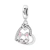 Pingente Eu Amo Meu Gato Cobre Branco Atacado Transfronteiriço Acessórios para Pulseira DIY Charme para Mulheres