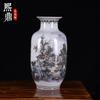 Botella Calabaza de Invierno Yeyu Jiangnan Cerámica de Jingdezhen Florero Grande Estilo Chino Decoración para Sala de Estar Adornos Artesanales