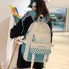 Mochila para Mulheres 2026 Novo Estilo Casual Versátil Bolsa Escolar para Alunos do Ensino Fundamental II e Médio com Toque de Luxo e Design Simples para Passeios