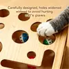 Juguete para afilar uñas de gato de madera maciza transfronterizo con palo rascador para gatos, diversión autoentretenida para aliviar el aburrimiento, laberinto de doble propósito para afilar las garras