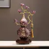 Nuevo adorno de calabaza estilo chino para sala de estar, mueble de TV y decoración de entrada, un regalo de inauguración para un jefe o una casa nueva