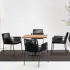 Mesa y Sillas de Exterior, Silla de Ocio para Patio y Balcón, Restaurante con Tejido de Cuerda para Exteriores, Cafetería, Tienda de Té con Leche, Combinación de Juego de Tres Piezas para Exteriores