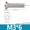 Tornillos de Acero Inoxidable 304 Biselados de Cabeza Hexagonal con Vaso Pernos Cabeza Plana Redonda Borde Biselado Accesorios para Muebles Tornillos M3M4M6