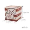 Nueva caja de dulces de papel Kraft 7cm caja de regalo de Navidad caja cuadrada Navidad vacaciones 1-24 calendario de adviento cartón punto