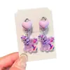 Novos Brincos Infantis, Presilhas de Orelha, Orelhas Não Perfuradas, Brincos de Ursinho Cartoon para Meninas, Joias Doces de Princesa, Brincos para Menininhas