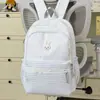 Estilo Doce Creme Coelho Pequeno Acabamento de Renda Mochila Pequena Menina Japonesa Aluno do Ensino Fundamental Passeio de Classe Mochila Fofa