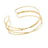 Pulsera Europea y Americana Nueva Hueca Multicapa Cruz Anillo de Brazo para Mujer Abertura Ajustable Tridimensional Simple Joyería de Lujo Ligero