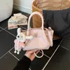 Bolso de Mano de Mujer de Moda Nueva Primavera 2026 con Patrón de Lichi, Bolso Tote, Bolso de Hombro, Bolso Cruzado