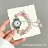 Set de reloj y pulsera de juguete pdd, lujo ligero, versátil para estudiantes de secundaria y preparatoria, reloj de cuarzo con cuentas de mariposa al por mayor