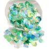 Maquiagem para olhos com glitter de concha do mar sereia tritão joias de lágrimas canto do olho adesivos faciais acessórios crianças escamas de peixe estilo antigo