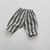 Pantalones Casuales de Primavera para Niños Pantalones Cortos para Niños Estilo Coreano Rayados Sueltos Versátiles Pantalones para Niñas Pantalones Trendy para Niños Estilo Coreano