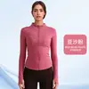 Chaqueta Deportiva Lulu Primavera y Verano Corte Ajustado Top de Yoga Manga Larga con Agujeros para los Dedos Ropa Deportiva para Exteriores Fitness Yoga