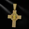 Pendente Cruz Dólar Americano Rotativo Personalizado Novo Estilo Transfronteiriço Europeu e Americano Liga Hip Hop Cruz Dólar Colar Masculino